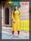 Nitya Plain Viscose Rayon Designer Kurtis Catalog
